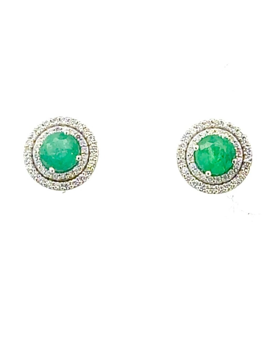 Natural Emerald Diamond Earrings 14k Gold 2.64 TCW Certified $5,900 604476